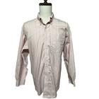  brooks Brothers Shirt Mens Xl Pink Striped Long Sleeve Button Down Pocket