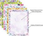 Stationary Writing Paper With Envelopes - Flora Stationery Set With Lined Letter