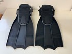Bucks Bags Fins Float Tube Flippers Black Excellent Condition  For Fishing