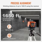 Uimoso Laser Level 1650ft 360degree Rotary Self Leveling Cross Line Measure Tool