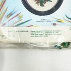 Nip Vintage Minuet Co  Country Floral Crewel Needlecraft Picture Kit
