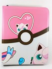 Jigglypuff Card Binder - Pink And White Card Binder - Pokemon Card Binder Tcg