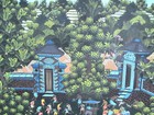 Original Old Ubud Painting Signed Folk Art Old Vintage Bali Indo Beautiful 
