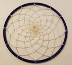 Lot Of 4 Webbed Dream Catcher Craft Dreamcatcher Rings 5  Inch Hoops Blue