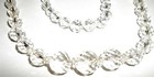 Vintage Clear Crystal Glass Bead Necklace   Bracelet