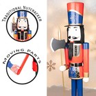 Giant Wooden Nutcracker Life Size Christmas Figurine 150cm Xmas Home Door Decor