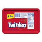 Twists Strawberry Flavored Licorice Style Low Fat Candy Tub 5 Lb