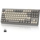 Wireless Dual Mode Tkl Mechanical Feel Gaming Backlit Silent Keyboard For Pc mac