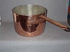 Antique Dh  M Co Ny Copper Sauce Pan Restored  Tin 10 14 G2u