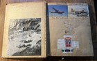 Vintage Scrapbook On Canvas 42 Full Pages  Filled W  1940s War Memorabilia