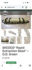 Skedco Rapid Extraction Sked O d  Green Scoop Stretcher