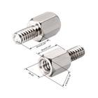 100pcs 4 -40 6 6mm F m Brass Hex Standoff Spacer Screws Pcb  Nickel Plated