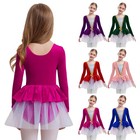 Girls Skirts Velvet Leotard Tutu Costume Ballet Dress Dancewear Contemporary