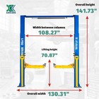 Xk L1150 2 Post Lift 11 500lbs Auto Car Truck Hoist Overhead 220v Clear Floor