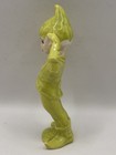 Vintage Gilder Pixie Elf Figurine Yellow Green Touching Ears Ceramic Pottery