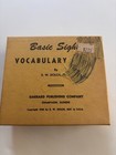Vtg The Basic Sight Vocabulary Cards Orig Box Instructions School Flashcards 