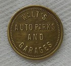 Los Angeles California Walt s Auto Parks And Garages Parking Token Ca-3450 As