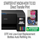 Epson Printer With Dtf Ink Heat Transfer Print Cotton T-shirt Maker Start Bundle