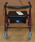 Medline Bariatric Heavy Duty Steel Rollator W 8  Wheels  Supports Up To 500 Lbs 