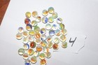 Lot Of 50  Mini Pee Wee Small Cats Eye Marbles Multi Colored Lot 4