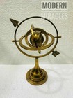 12  Brass Armillary Sphere With Arrow Nautical Maritime Astrolabe Globe Decor