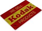 Tin Metal Sign Kodak Camera Rustic Retro Store Decor Film Photos