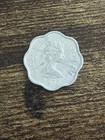 1975 Seychelles 5 Five Cent Scallop Shaped Grow More Food Actual Coin Tb1335 