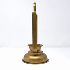Vintage Brass Candle Lantern Mid Century Gold Hanging Candle Holder 
