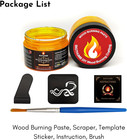 Wood Burning Gel Kit 4 Oz   Heat Activated Non-toxic Paste For Diy Crafting Wit