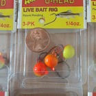 24-pack   72-piece Arkie Fishing Walleye Jig U-heads 1 4 Oz Hook Live Rig Orange