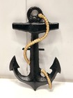 Nautical Maritime Ship Anchor Replica Black Iron Metal Small Cargo D  cor Piece
