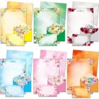 72 Pieces Cute Stationary Writing Paper And Envelope Set  2 Sides Colored  1    