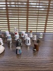 Vintage Thimble Collection Ceramic Porcelain Silverplate Animals Japan Germany