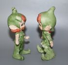 Pair Of Vintage Pixie Elf  Boy And Girl Figurines Japan