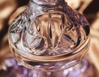 Eapg Purple Amethyst Leaf   Star Glass Round Butter Dish Candy Dish Antique