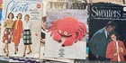 Lot Of 12 Vtg Crochet Patterns Booklets Sweaters Toys Toilet Covers Rugs Bears