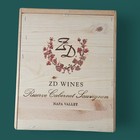 Large Zd Wines Reserve Cabernet Sauvignon Wooden Wine Box Crate  Napa Valley