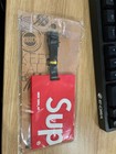Supreme Red Classic Logo Card Holder Travel Luggage Tag 2025 - New  Fast Ship