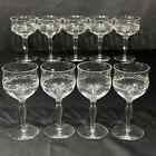 Mixed Glasses Set Of 9 Wine Cordial Champagne Cocktail Clear Glass Laurel 