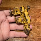Vintage Hubley Cast Iron Yellow Motorcycle Cop W  Nickel Wheels   Side Car