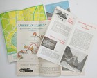 Set Of 5 1950s European American Express Sightseeing Tours Brochures