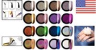 Professional Chrome Nail Powder Kit     16 Jars For Mirror   Holographic Nails