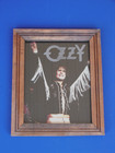Rare 1981 Carnival Prize Wood Framed Glass Ozzy Osbourne Photo Pic Black Sabbath