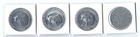 4 Vintage St  Patricks Pats Good Luck Coins Token Lot 4 Leaf Clover Horseshoe