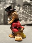 Vintage Walt Disney Productions Rare Scrooge Mcduck Toy Rubber Plastic 4    Figure