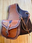 Custom Vintage Western Leather Saddle Bags By John Bianchi Gun Leather Nice Rare