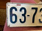 North Carolina Nc 1918 License Plate Older Repaint 63 735