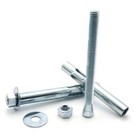 Zinc Concrete Sleeve Anchors - Hex Nut Head - Zinc Masonry Anchors - Select Size