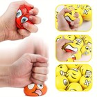 12 Pcs Fun Emoji Emoticon 3  Squeeze Balls Stress Reliever Gift Toy Usa Seller  