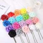 25pcs Artificial Flowers  Fake Flowers Roses W stem For Diy Wedding Bouquets Cen